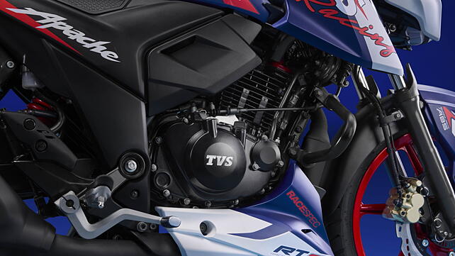 TVS Apache RTR 165RP Engine From Right