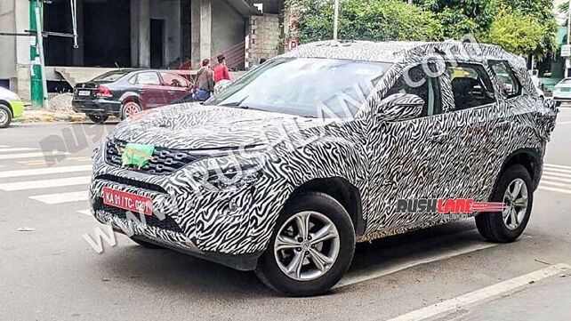 2022 Tata Harrier and Safari spied testing; likely to get a petrol engine