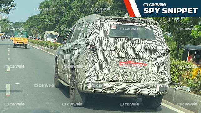 New Mahindra Scorpio test mule spotted once again
