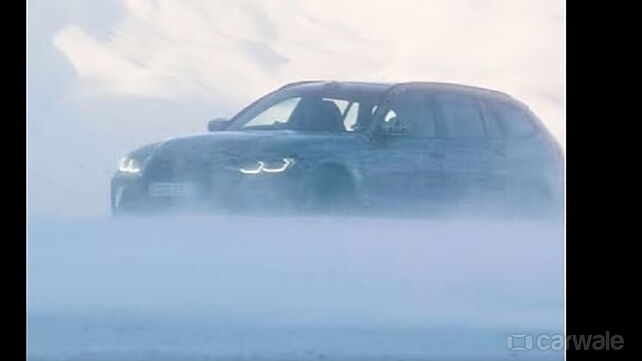 First-ever BMW M3 Touring teased playing in the snow