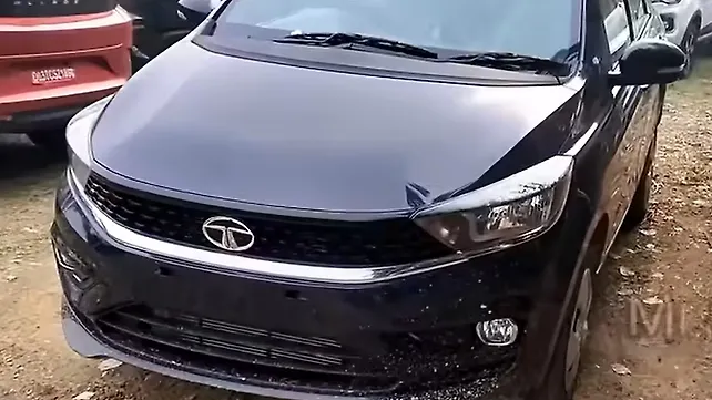 Tata Tigor CNG arrives at dealer stockyard ahead of official launch Tata Tigor CNG arrives at dealer stockyard ahead of official launch