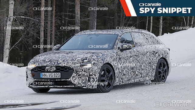 2023 Audi A4 Avant spotted exercising in snow-clad fields