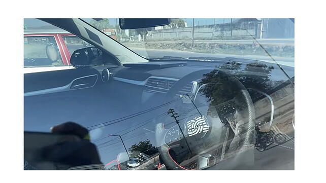 New MG ZS EV facelift interior spied ahead of launch