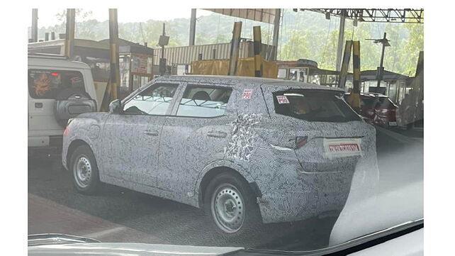 Mahindra XUV300 electric variant spotted testing
