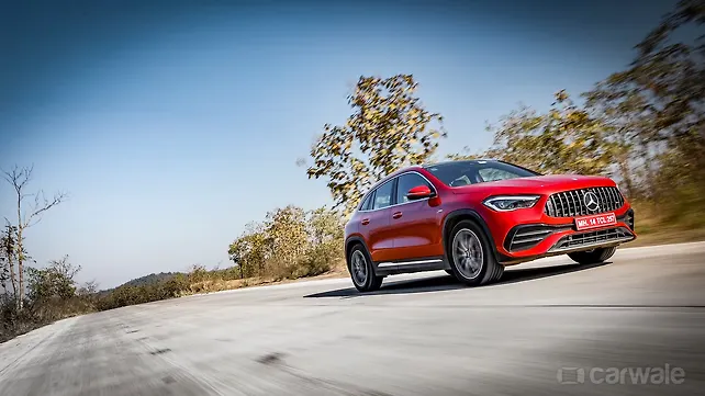 Mercedes-Benz AMG GLA35 Right Front Three Quarter Mercedes-Benz AMG GLA35 Right Front Three Quarter