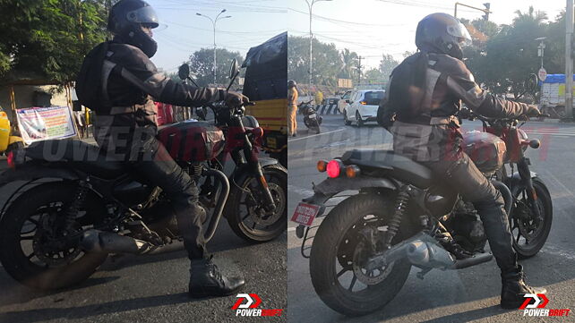 Upcoming Royal Enfield Hunter test mule spied again