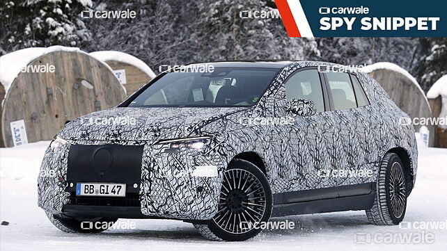2023 Mercedes-AMG EQE SUV prototype shows off rear-axle steering