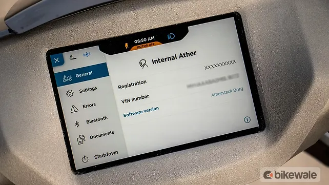 Ather 450X Gen 2 Instrument Cluster Ather 450X Gen 2 Instrument Cluster