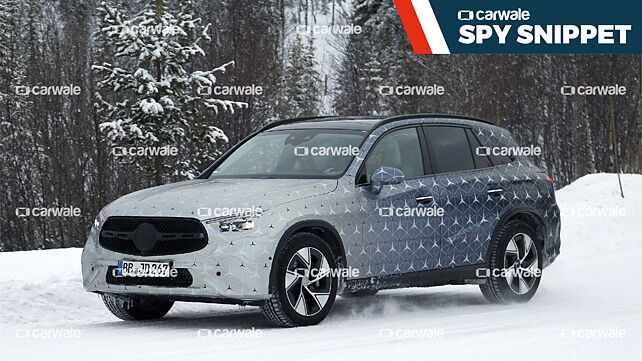 New India-bound Mercedes-Benz GLC spotted in starry wrap ahead of debut