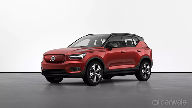 New Volvo XC40 Recharge spotted undisguised in India ahead of launch