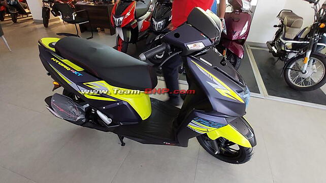 New TVS Ntorq 125 XT spotted at dealership ahead of India launch