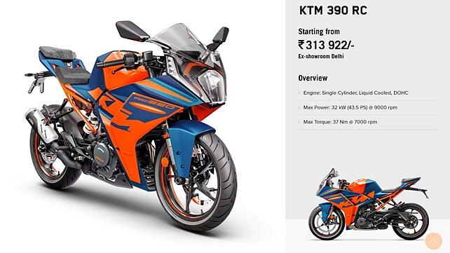 KTM RC 390 [2022] Right Front Three Quarter