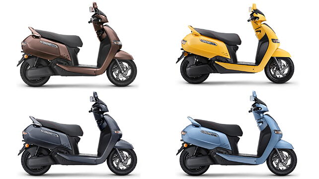 New Tvs Iqube Electric Scooter Available In 11 Colours Bikewale