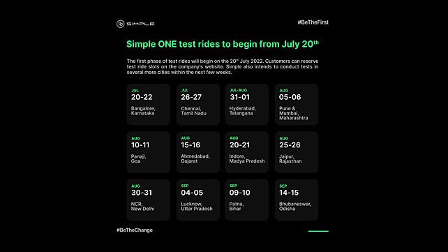 Simple Energy One Schedule