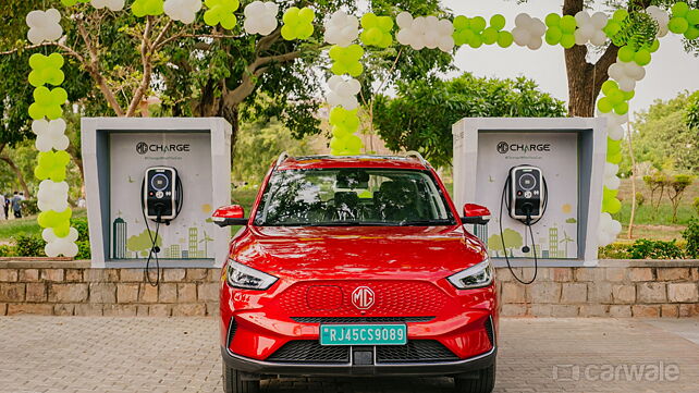 MG Motor India inaugurates its first community EV charger in Jaipur