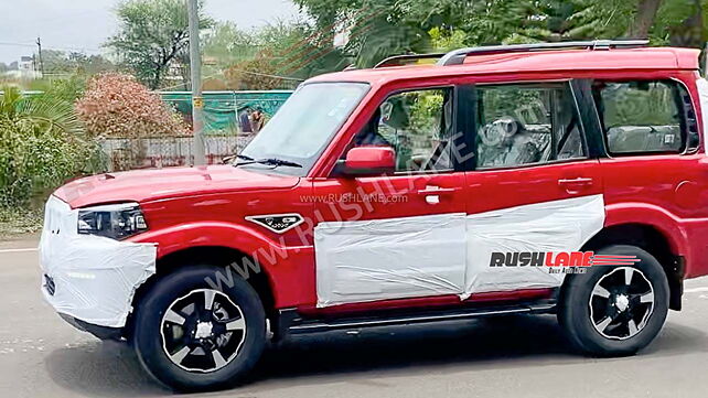Mahindra Scorpio Classic spied testing in India once again 