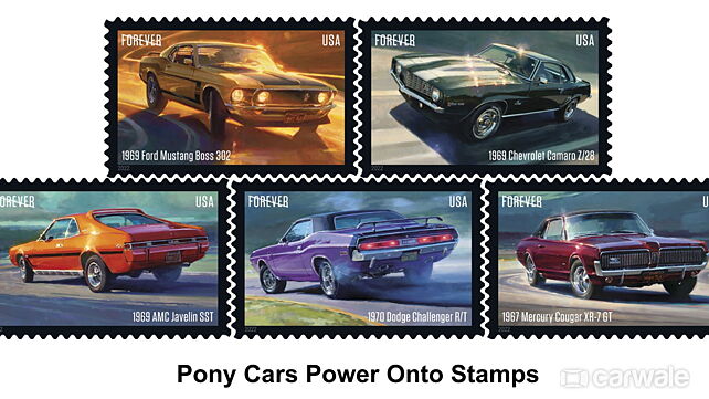 New US Postal Service stamps commemorate classic pony cars