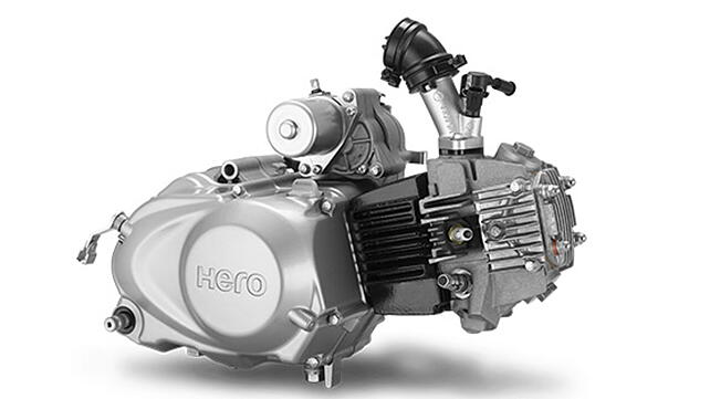 Hero Splendor Plus Engine From Right