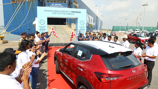 Nissan India crosses one million units in cars exported from India