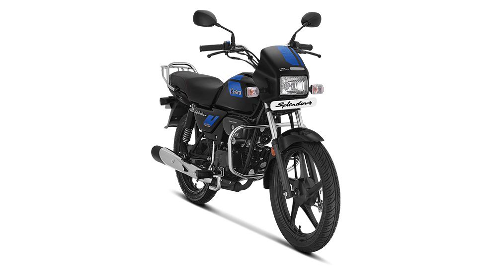 Hero Splendor Plus Xtec Right Front Three Quarter Image - BikeWale