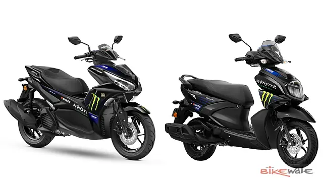 2022 Yamaha Aerox 155 and Ray ZR 125 Monster Energy MotoGP Editions launched in India 2022 Yamaha Aerox 155 and Ray ZR 125 Monster Energy MotoGP Editions launched in India