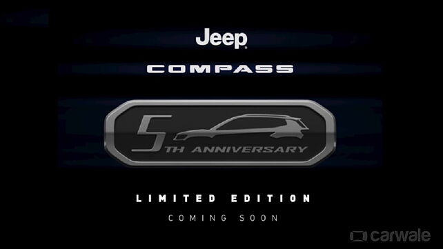 New Jeep Compass 5th Anniversary Edition teased; launch likely soon