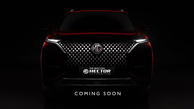 MG Hector facelift teased again; gets a new grille