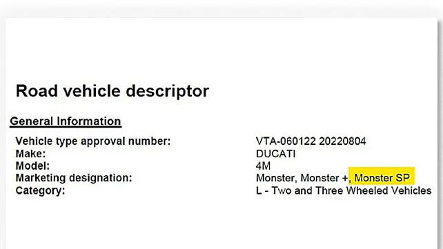 Ducati Monster BS6 Front View