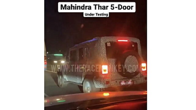 Five-door Mahindra Thar begins testing in India; launch likely next year