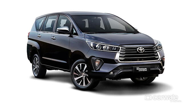 Official: Toyota Innova Crysta diesel variants bookings paused due to high demand