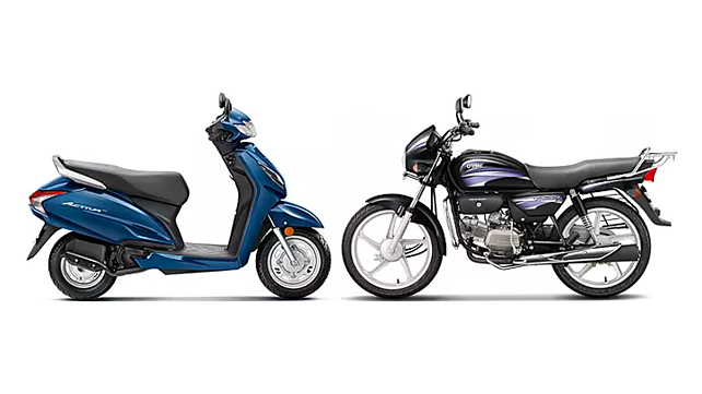 L - Honda Activa; R - Hero Splendor