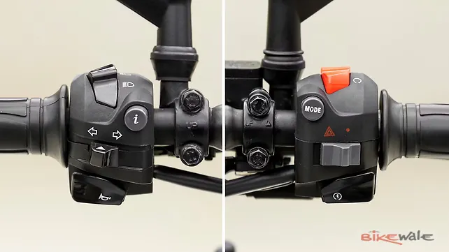TVS Ronin Multifunction Switchgear