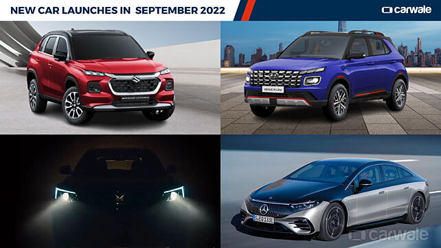 New car launches in India in September 2022