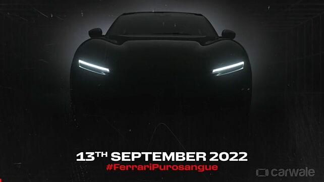 New Ferrari Purosangue SUV teased; to be unveiled on 13 September