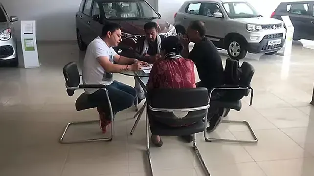 A car sales dealership in Delhi NCR.