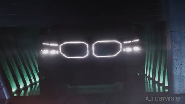 BMW XM officially teased with illuminated grille ahead of debut