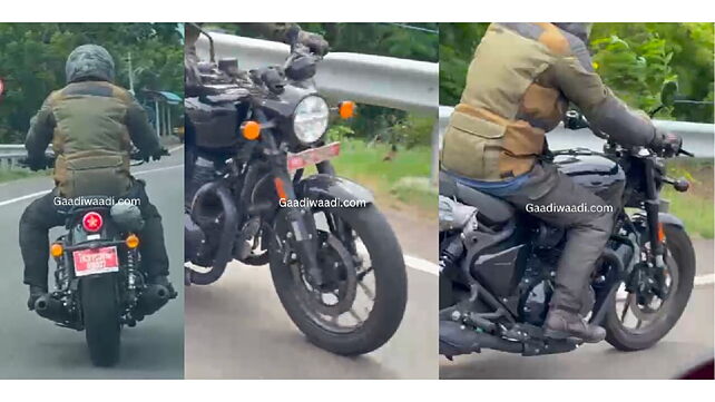 Royal Enfield Shotgun 650 spotted testing in production-ready form