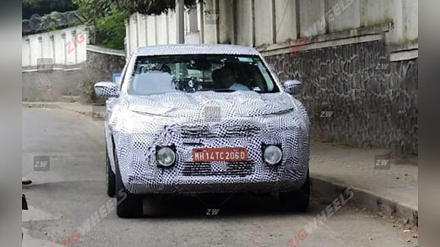 New Tata Harrier spotted testing; to get redesigned front fascia