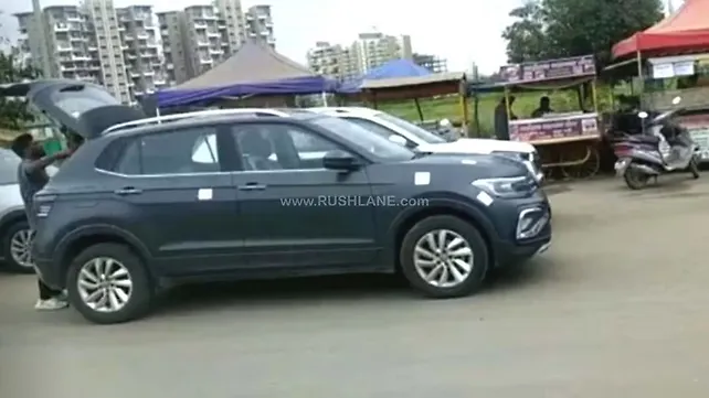Volkswagen Taigun spotted in new matte exterior shade Volkswagen Taigun spotted in new matte exterior shade