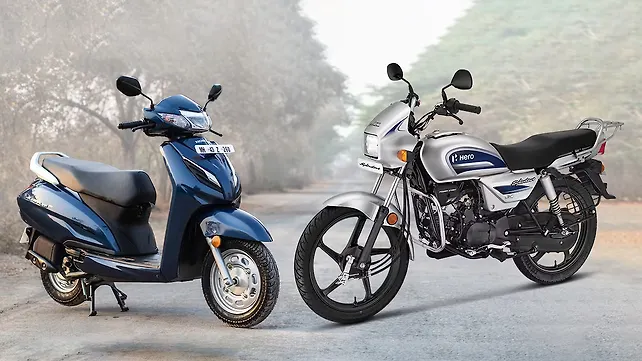 Honda Activa and Hero Splendor Honda Activa and Hero Splendor