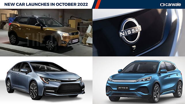 New car launches in India in October 2022