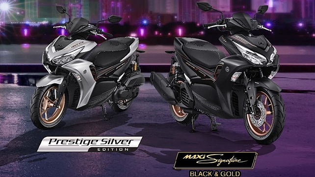 2023 Yamaha Aerox Revealed In Seven New Colours BikeWale   Yamaha Aerox 155 Front View0 