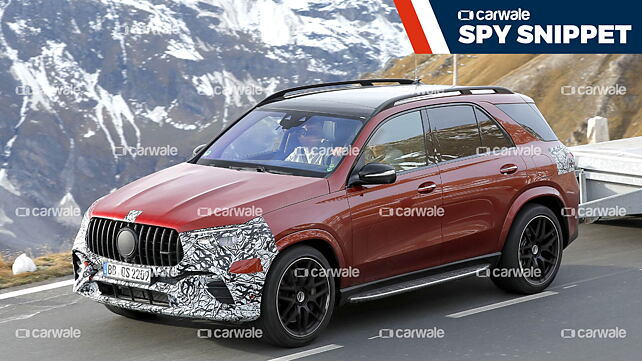 India-bound Mercedes-Benz GLE facelift spied winter testing