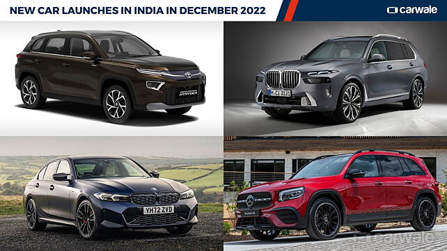 New car launches in India in December 2022