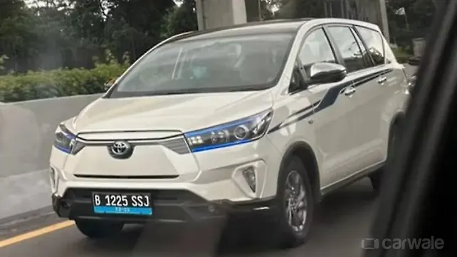 Toyota Innova Crysta EV spied testing for the first time Toyota Innova Crysta EV spied testing for the first time