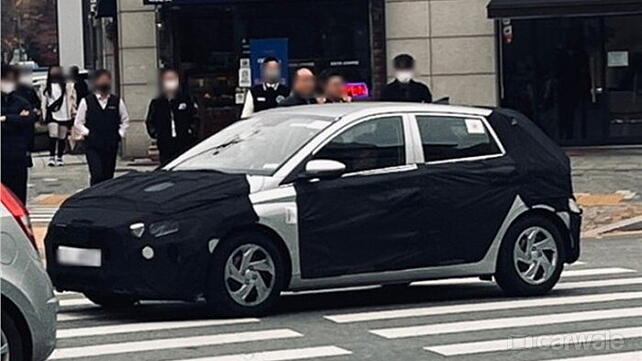 2023 Hyundai i20 facelift test mule spied