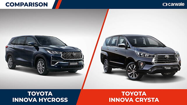 Toyota Innova Hycross Vs Innova Crysta - CarWale