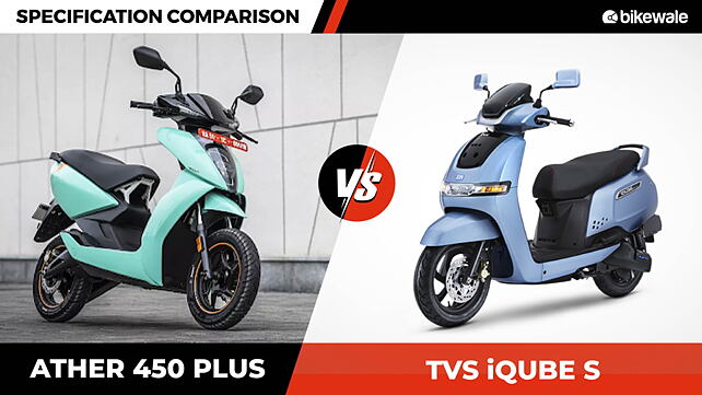 Ather 450 Plus vs TVS iQube S: Specification Comparison