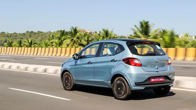 Tata Tiago EV Left Rear Three Quarter Tata Tiago EV Left Rear Three Quarter