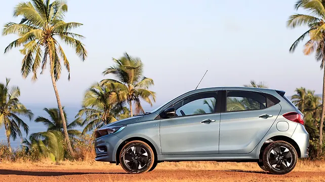 Tata Tiago EV Left Side View Tata Tiago EV Left Side View